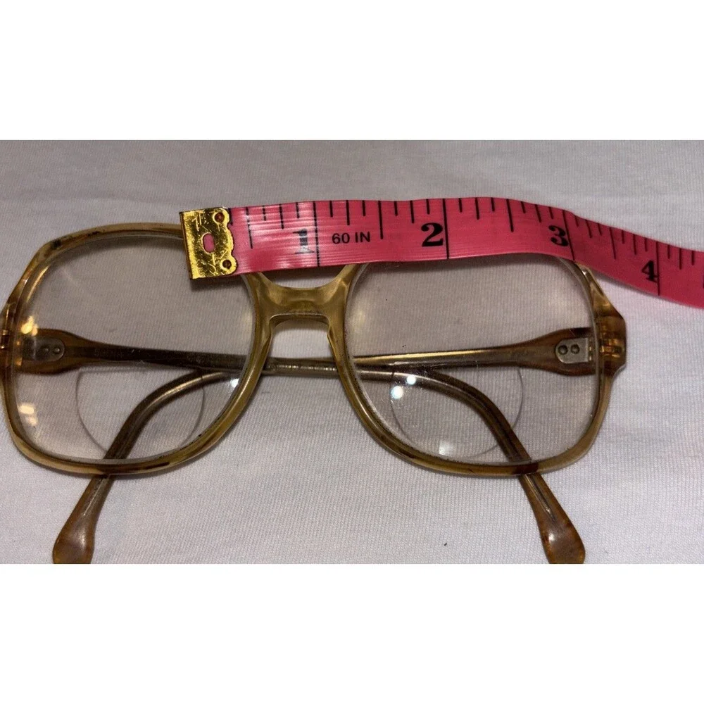 Vtg Sterling Optical Retro Oversized EW Steel Frame 53018 Eyeglasses 80S Mom